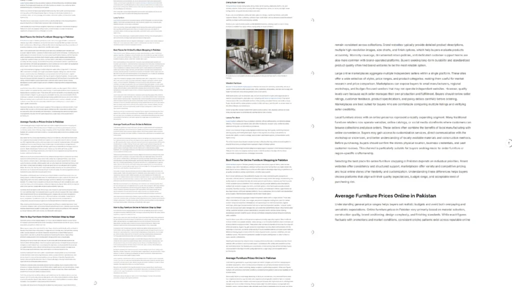 Long-form content layout used by digital marketing companies in California for SEO-focused pillar pages
